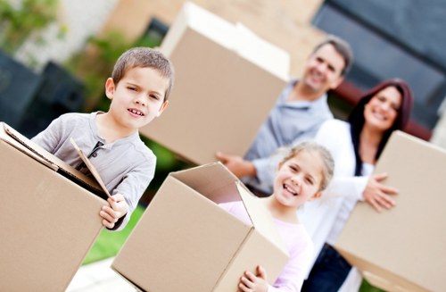 Boxes, wrapping supplies, and organized moving materials for packing services in Lee