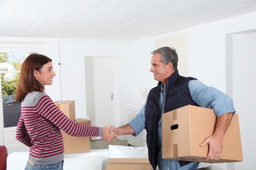 Handling furniture during a flat move in Lee