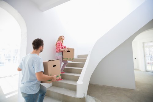 Organized local furniture storage space in Lee
